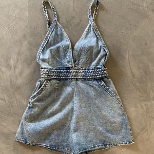 Denim Romper